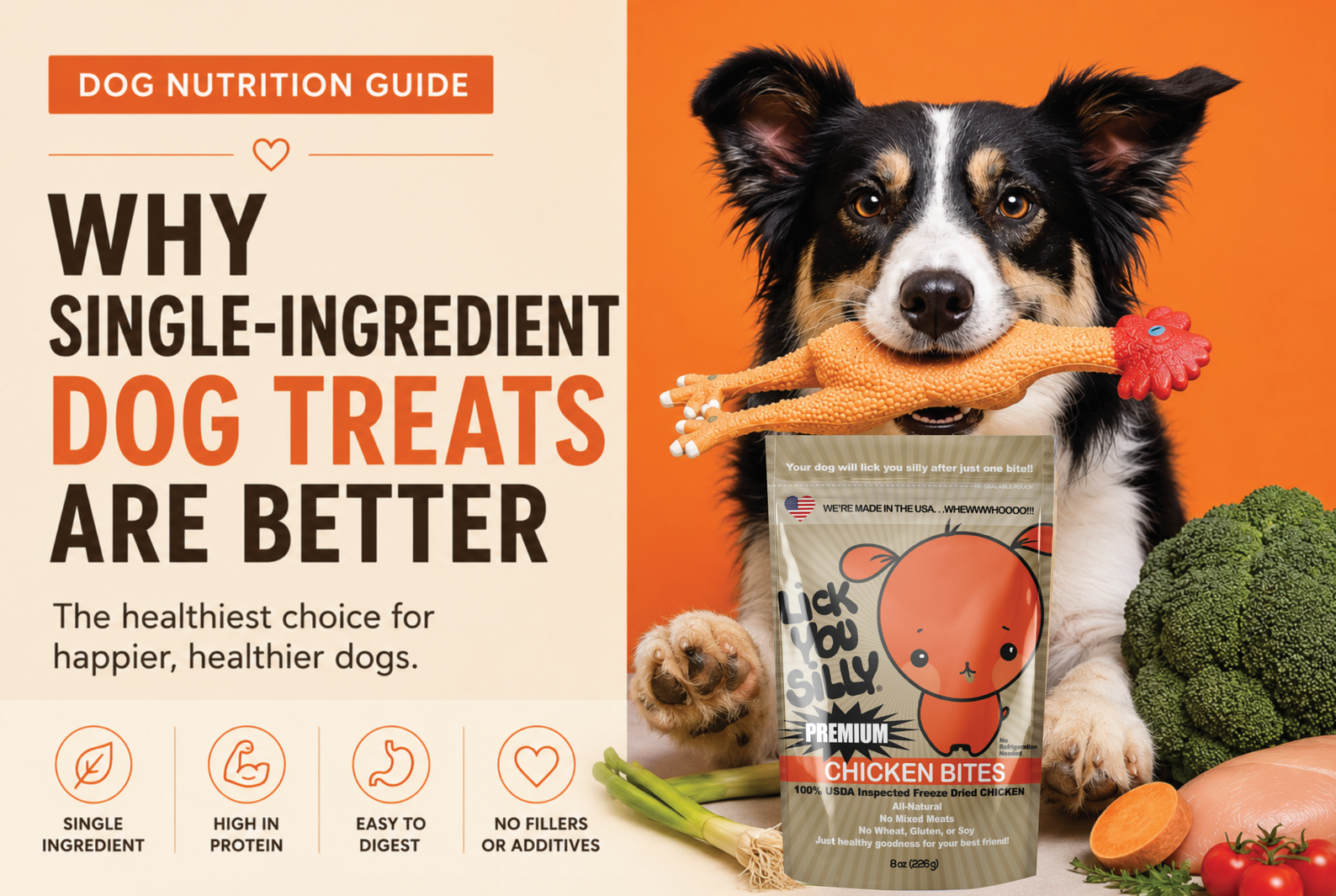 Benefits of Single Ingredient Dog Treats: A Simpler, Healthier Choice for Your Pet