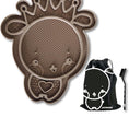 Load image into Gallery viewer, Lick You Silly Silicone Crown Lick Mat w/ Mesh Storage bag and Brush
