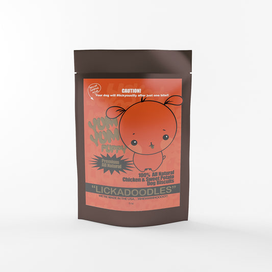 Lick You Silly Lickadoodles- 100% All natural chicken and sweet potato Dog bones – Gluten Free – Dog Training Treats - Lick You Silly Pet Products Shop