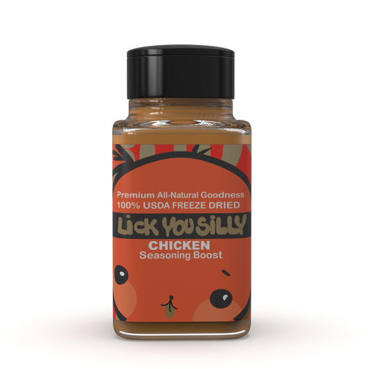 Lick You Silly Premium Freeze-Dried Chicken Liver Dog Food seasoning boost- 1.8oz - Lick You Silly Pet Products Shop