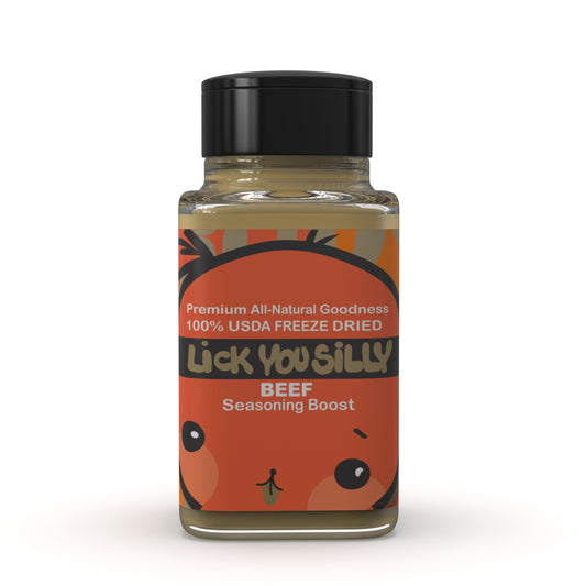 Lick You Silly Premium Freeze-Dried Dog Food seasoning boost- All Beef liver- 1.8oz - Lick You Silly Pet Products Shop