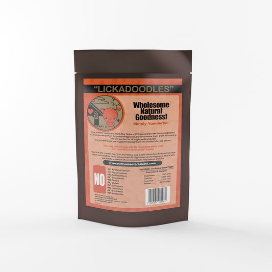 Lick You Silly Lickadoodles- 100% All natural chicken and sweet potato Dog bones – Gluten Free – Dog Training Treats - Lick You Silly Pet Products Shop